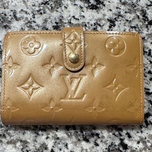 Louis Vuitton Embossed Gold Card Holder